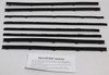 Window Sweeps Felt Kit Belt Line Weatherstrip for 62-65 Chevy II Nova Sedan Front Rear Black - Product Image