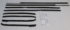 1966 Chevrolet Impala Window Sweeps Felt Kit Belt Line Weatherstrip for 2 Door Hardtop - USA Made Authentic Set