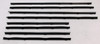 Window Sweeps Felt Kit Belt Line Weatherstrip for 1964 Oldsmobile Cutlass Sedan - Front Rear Inner Outer Black Authentic