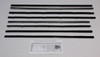 Window Sweeps Felt Kit for Ford Falcon Tudor 2 Door Sedan - OEM Thin Weatherstrip Set, Front Rear Left Right Inner Outer