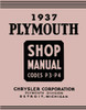 Service Manual for 1937 Plymouth P3-P4