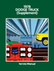 Service Manual for 1978 Dodge Truck