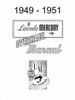 Service Manual for 1949-1951 Lincoln, Mercury Overhaul