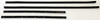 Window Sweeps Felt Kit for 1962 Chevy Impala Outer Side Weatherstrip Replacement - Set of 4 Pieces Window Sweeps Felt Kit for 1962 Chevy Impala Outer Side Weatherstrip Replacement - Set of 4 Pieces