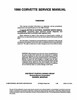 Service Manual for 1990 Chevrolet Corvette