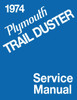 Service Manual for 1974 Plymouth Trail Duster