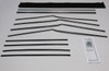 Window Sweeps Felt Kit for Chevrolet Bel Air 4 Door Hardtop - USA Made, Authentic 10Pcs Weatherstrip Set to Quiet Rattling