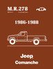 Body Shop Manual for 1986-1988 Jeep Comanchy Body Shop Manual for 1986-1988 Jeep Comanchy