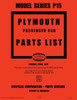 Parts Catalog for 1946-1947 Plymouth P15 Series