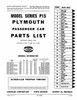 Parts Catalog for 1946-1947 Plymouth P15 Series