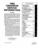 Service Manual for 1983 Cadillac Cimarron