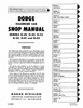 Service Manual for 1949-1952 Dodge Car