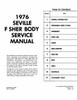 Body Shop Manual for 1976 Cadillac Seville