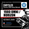 Digital Shop Manual and Resources for 1980 Dodge Omni, Plymouth Horizon