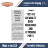 Parts Catalog for 1953-1963 Chevrolet
