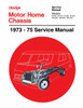 Service Manual for 1973-1975 Dodge Motor Home