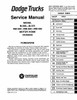 Service Manual for 1973-1975 Dodge Motor Home
