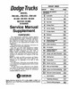 Service Manual for 1973-1975 Dodge Motor Home