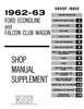 Service Manual for 1962-1963 Ford Econoline