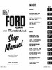 Service Manual for 1957 Ford Car and Thunderbird Service Manual for 1957 Ford Car and Thunderbird