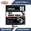 Digital Shop Manual and Resources for 1971 Dodge Truck