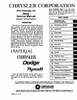 Service Manual for 1975 Plymouth, Chrysler, Dodge