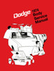 Service Manual for 1974 Dodge Chassis and Body