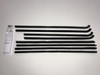 Window Sweeps Felt Kit for Dodge B-Body 1968-1970 2Dr Hardtop Authentic 8pcs - Front, Rear, Left, Right, Inner, Outer