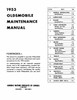 Service Manual for 1953 Oldsmobile (Canadian)