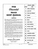 Service Manual for 1958 Chevrolet Truck Service Manual for 1958 Chevrolet Truck