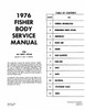 Body Shop Manual for 1976 Fisher