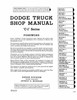 Service Manual for 1954-1955 Dodge Truck C-1 Service Manual for 1954-1955 Dodge Truck C-1