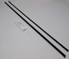 1961-1964 Chevrolet Bel Air Biscayne Window Sweeps Felt Kit for 4 Door Wagon - Black Rear Inner Outer Weatherstrip