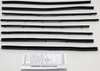 Window Sweeps Felt Kit for 1967 Ford Fairlane Black Front Rear Left Right - Authentic Weatherstrip Seal Set US-made Quality Window Sweeps Felt Kit for 1967 Ford Fairlane Black Front Rear Left Right - Authentic Weatherstrip Seal Set US-made Quality