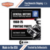 Digital Parts Manual for 1968-1975 Pontiac