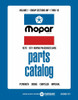 Parts Catalog for 1970-1971 Mopar Car Body and Chassis Parts Catalog (3 Vol)