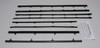 1966-67 Chevy II Nova Window Sweeps Felt Kit Belt Line Weatherstrip OEM Quality 8Pcs - US Made Authentic Reproduction