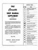 Service Manual for 1965 Chevy Corvette