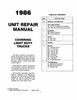 Service Manual for 1986 Chevy Light Duty Truck