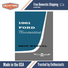 Service Manual for 1961 Ford Thunderbird