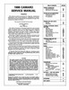 Service Manual for 1988 Chevy Camaro Service Manual for 1988 Chevy Camaro