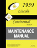 Service Manual for 1959 Lincoln