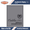 Service Manual for 1981 Cadillac