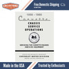 Service Manual for 1956-1960 Corvette Chassis