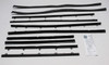Chevrolet Chevelle 1966-67 Sedan Window Sweeps Felt Kit Belt Line Weatherstrip Authentic Set of 10 Pieces