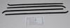 1965-66 Chevy/GMC Truck Window Sweeps Felt Kit Belt Line Weatherstrip Front Left Right Inner Outer Black United States Made