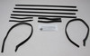 Window Sweeps Felt Kit Belt Line Weatherstrip for 1967-68 Ford Mustang Convertible Front Rear Black - Authentic OEM Quality