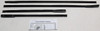 1963-64 Chevrolet Impala Window Sweeps Felt Kit 4 pc Set for Hardtop - Authentic Outers Only Weatherstrip Seal Revamp