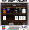 Digital Shop Manual and Resources for 1981 Dodge Colt, Plymouth Champ Digital Shop Manual and Resources for 1981 Dodge Colt, Plymouth Champ