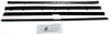 Window Sweeps Felt Kit for Lincoln Mark VII 1984-1990 Sedan Replacement - Front, Left, Right Inner & Outer Weatherstrip Set
